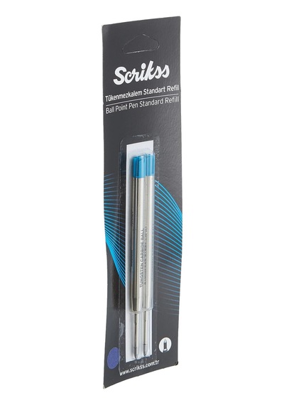 Scrikss Dev Tükenmezkalem Refil 2'li Blister, 0.7 Mm Uç, Mavi