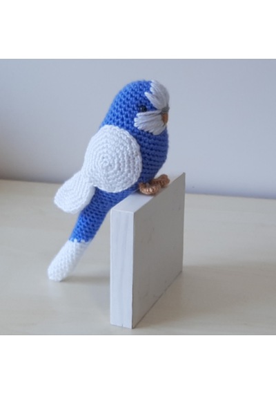 Amigurumi Kuş Muhabbet Kuşu Koyu Mavi