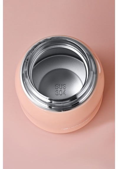 Pembe 304 Çelik 600 Ml Vakum Yemek Mama Saklama Termosu Sefertası Pembe