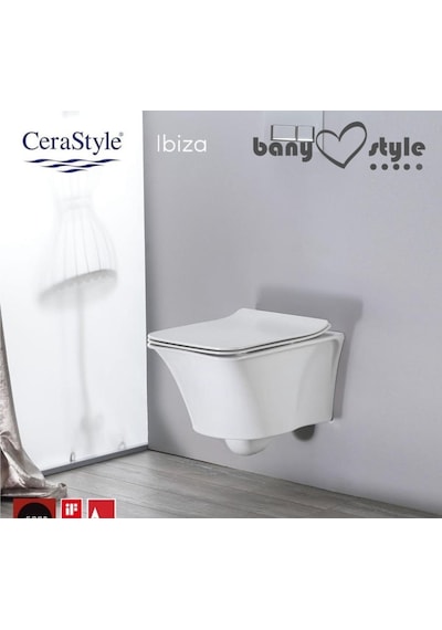 Turkuaz Cerastyle İbiza Rimless Kanalsız Asma Klozet ve İbiza Uf
