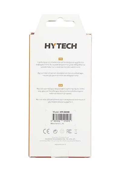 Hy-xo48 Beyaz Usb F To Lightning 10cm Kablolu Otg Çevirici