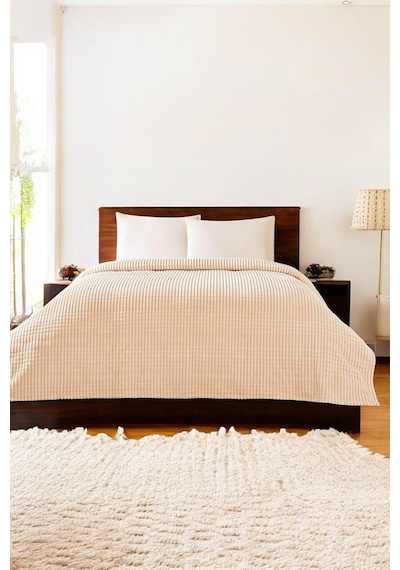 Piramit Battaniye Tek Kişilik Bej 150x220cm Bej
