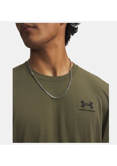 Under Armour Ua M Logo Emb Heavyweıght Ss Yeşil Erkek T-shirt 1373997-390