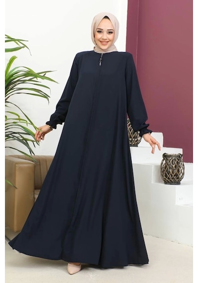 Medine İpeği Mevlana Ferace - Lacivert / F0123 Lacivert