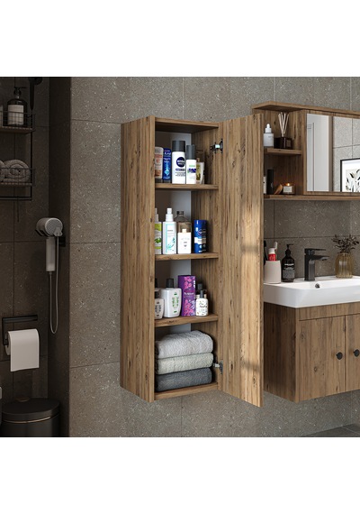 Ada Banyo Dolabı Mat Suntalam 110 Cm Banyo Boy Dolabı Atlantik Atlantik Çam Ada Banyo Dolabı Mat Suntalam 110 Cm Banyo Boy Dolabı Atlantik Atlantik Çam