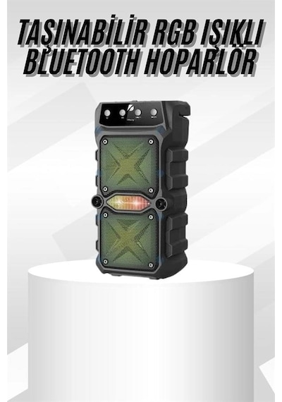 Çift Çıkışlı Güçlü Bataryalı Kablosuz Yüksek Ses Kaliteli Bluetooth  Hoparlör Najmaddin