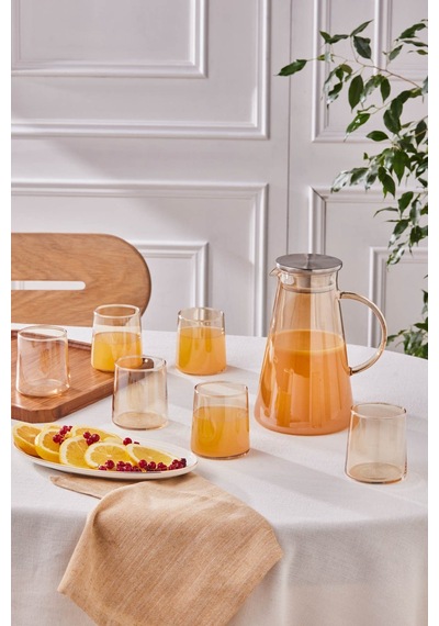 Karaca  Serene 7 Parça Bardak Seti Amber