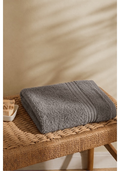 Dora Antrasit Banyo Havlusu - 70x140cm, 400gr, %100 Pamuk, Spa Ve Otel Havlusu