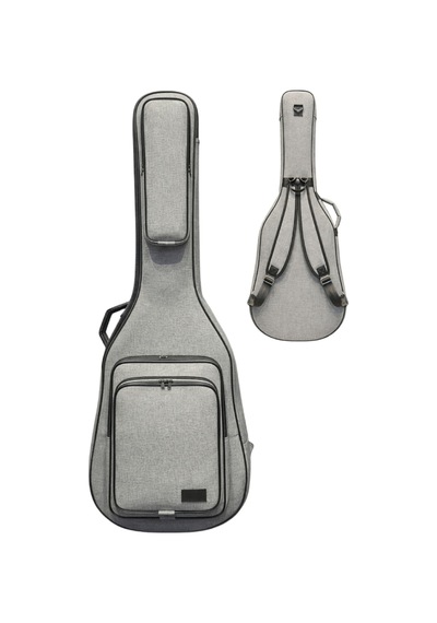 Keten Gri Klasik Gitar Çantası Su Geçirmez Pedli Sap Sabitleyici Cırtlı Gigbag