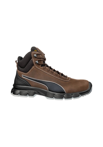 Puma Safety Condor Mid Çelik Burunlu Nubuk Deri İş Ayakkabısı S3 Src Esd Kahverengi