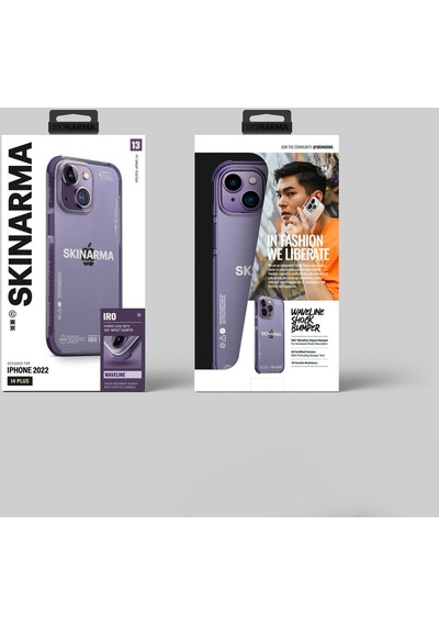 Apple Uyumlu iPhone 14 Kılıf Skinarma Şeffaf Airbag Tasarımlı Iro Kapak