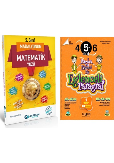 Gezegen 5. Sınıf Madalyonun Matematik Yüzü Ve Lodos Eğlenceli Paragraf Soru Bankası Seti 2 Kitap