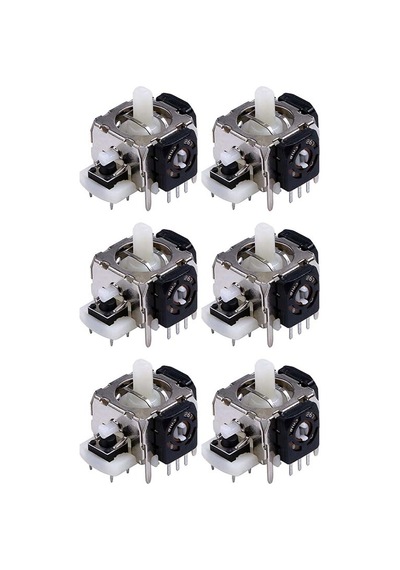6 Adet Xbox 360 Analog Motor Joystick Xbox 360 Kol Tamiri İçin Yedek Parça