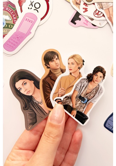 Gossip Girl 28 Adet Sticker Paketi Suya Dayanıklı Laptop Termos Telefon Etiket Seti