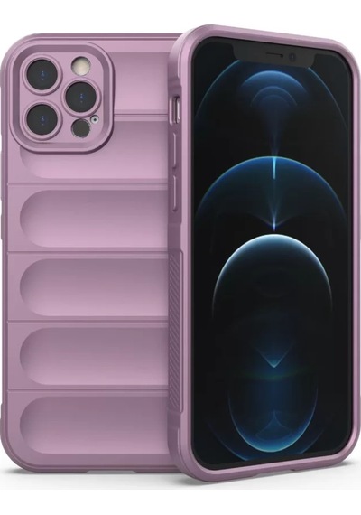 Newface Apple İphone 12 Pro Kılıf Optimum Silikon - Mor
