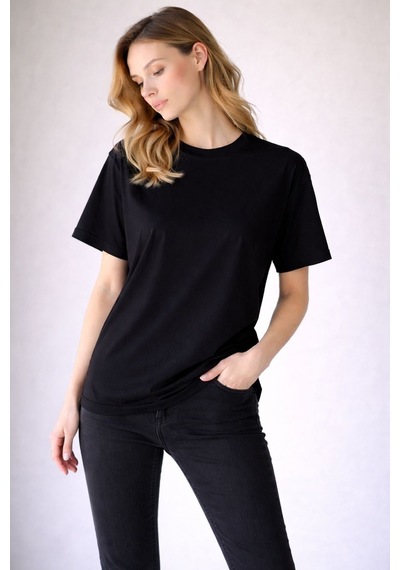 Normal People Alva - Basic Oversize T-shirt / 100%cotton Siyah
