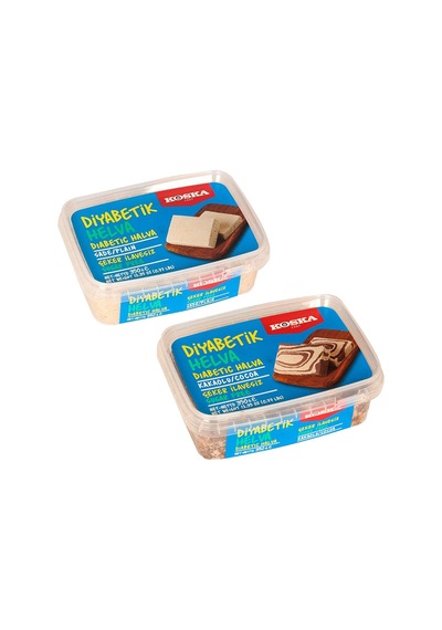 Koska Diyabetik Sade Ve Kakaolu Helva 350 Gr 2 Li