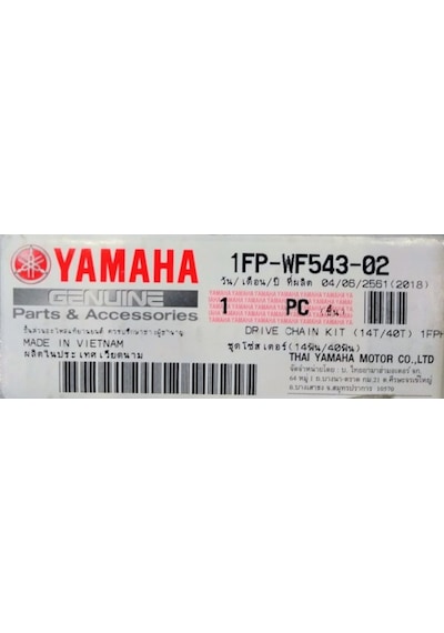 Yamaha Crypton S 2018-19 Or.  Zincir Dişli Seti 1Fp-Wf543-02