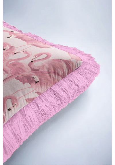 Tropikal Flamingo Desenli Saçaklı Yastık Kılıfı-egzotik Kuş Pudra Krem Pembe Püsküllü Kırlent Kılıfı Puslu Vadi Halo Tropikal Flamingo Desenli Saçaklı Yastık Kılıfı-egzotik Kuş Pudra Krem Pembe Püsküllü Kırlent Kılıfı Puslu Vadi Halo