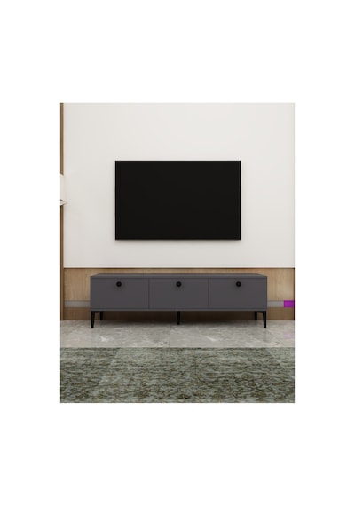 Milani 150cm Tv Ünitesi Tv Sehpası Antasit - Antrasit Antrasit-antrasit