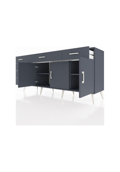 Hyperion Konsol 2 Raflı 6 Çekmeceli 3 Kapaklı 176x44x83 Antrasit-antrasit Antrasit Hyperion Konsol 2 Raflı 6 Çekmeceli 3 Kapaklı 176x44x83 Antrasit-antrasit Antrasit