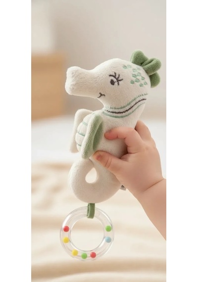 Babyjem Sevimli Arkadaşım Çıngıraklı Deniz Atı Mint Yeşili