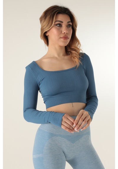 Doremi Seamless Straplez Uzun Kollu Fitilli Büstiyer 001