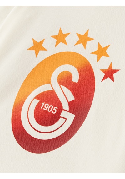 Gsstore Galatasaray Degrade 5 Yıldız Bebek T-shirt B251409 Ekru