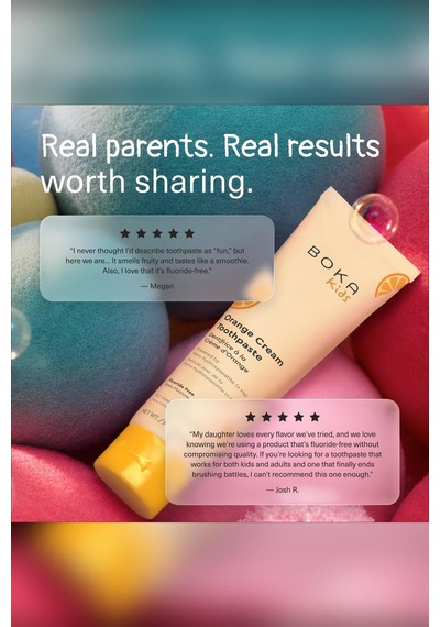 Boka Kids Orange Cream Nano-hydroxyapatite Çocuk Diş Macunu 96gr