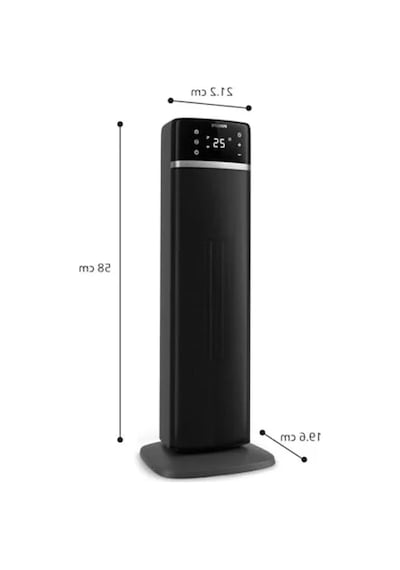 Bağlantılı Kule Fan Isıtıcı, 2000w Güç Ve 60 Salınım Özelliği 0.5 Mm