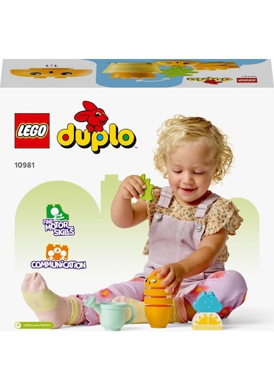 LEGO® DUPLO® İlk Büyüyen Havucum 10981 - 18 Ay & Üzeri Küçük Çocuklar için Eğitici Oyuncak Yapım Seti (11 Parça)