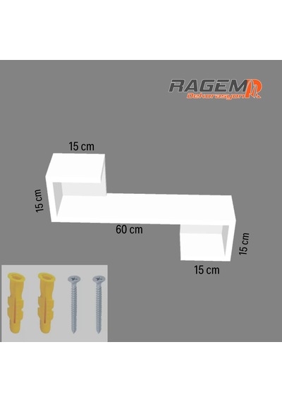 Duvar S Dekoratif Raf 60 Cm
