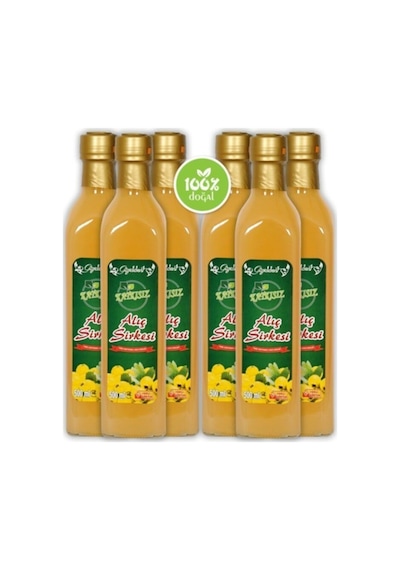 Alıç Sirkesi 6x500 Ml - %100 Katkısız Doğal Geleneksel Ev Yapımı