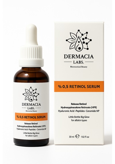 Dermacia Labs Kırışıklık ve Yaşlanma Karşıtı 0.5% Retinol Serum 30 ML