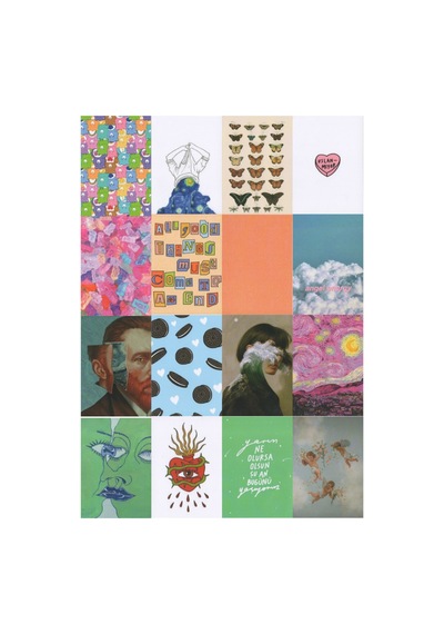 Mottolu Sanatsal Poster Seti 16 Adet A5