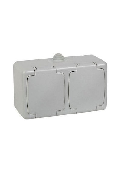 Mete Enerji Nemliyer Yatay Kap.top.priz+kap.top.priz Ip44 40504005