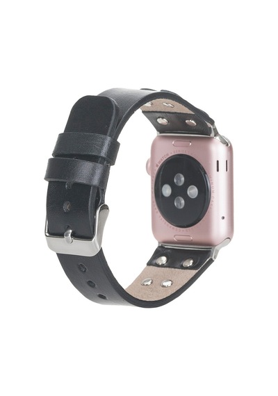 Apple Watch Uyumlu Deri Kordon Cross 42-44-45mm St Rst1 Diğer