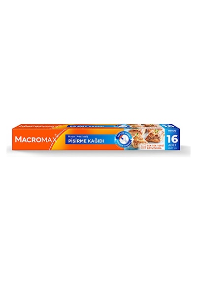 4 Adet Macromax Pişirme Kağıdı 16 Lı Kesilmiş