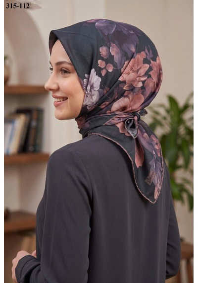 Sharell Desenli Soft Pamuk Eşarp 315-112 Çok Renkli