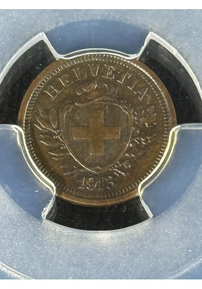 Pcgs Ms62bn 1913 B İsviçre 1rap Sertifikalı Nfc Çipli Özel Koleksiyon Parası
