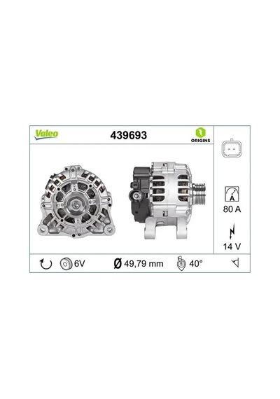 Valeo 439693 Sarj Dinamosu 5702a3 5702a4 5702c9