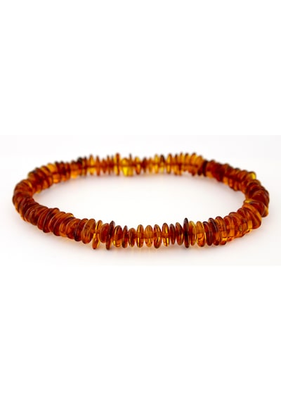 Kehribar Bileklik Amorf Pul Tasarım Ambergold Blk23-85 Çok Renkli