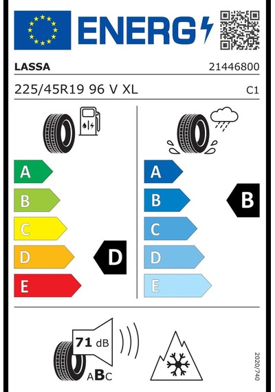 Lassa 225/45 R19 96V XL Competus Winter 2 + Kış Lastiği 2026