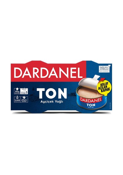 Dardanel Ayçiçek Yağlı Ton Balığı 2x140 G - 7 Adet Tarı
