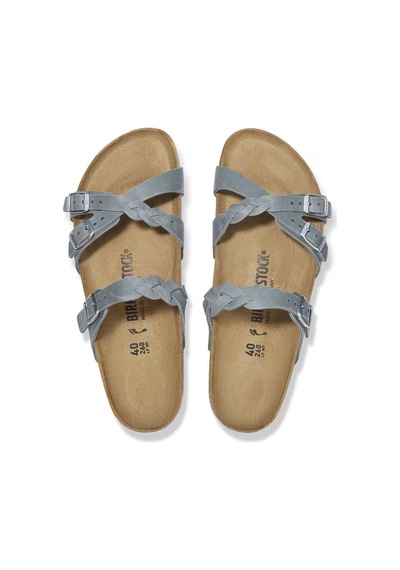 Birkenstock Bırkenstock Franca Braıded Unısex Terlik 1029131 Gri