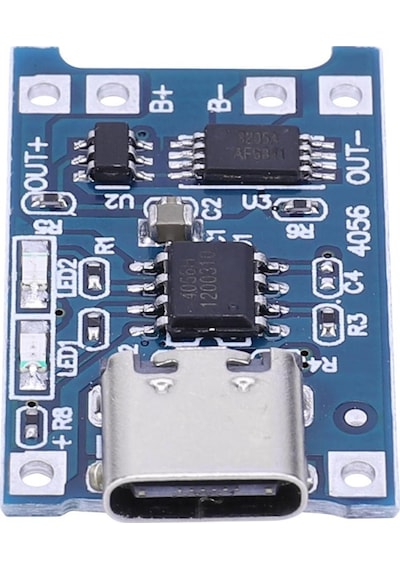 H Tp4056 Lityum Pil Şarj Modülü 1a Pil Şarj Kartı Tip C 4.5v-5 10pcs