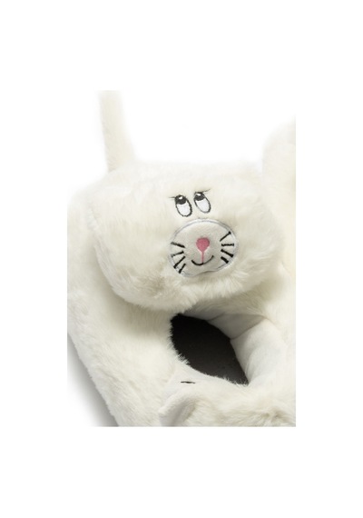 Twigy Gatto Kadın Hayvanlı Panduf Beyaz 36/41 CC0588 Beyaz