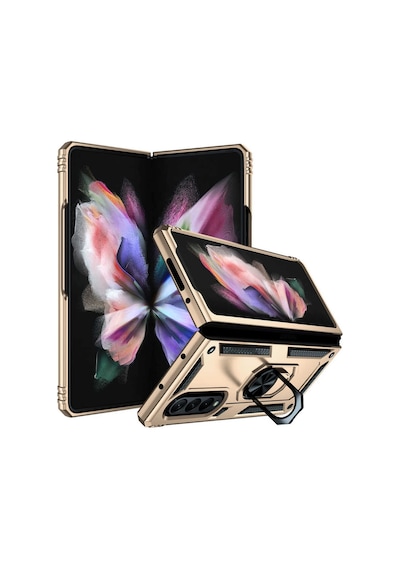 Galaxy Z Fold 3 Kilif Zore Vega Yüzük Standli Zirh Kilif 526078521