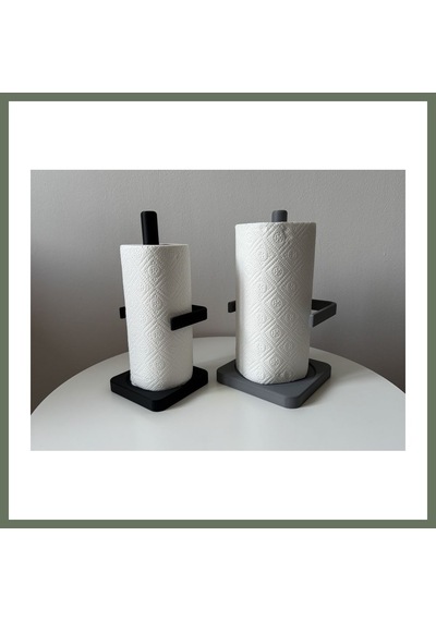 Bezos Minimalist Kağıt Havlu Standı Tezgah Üstü Havluluk Mutfak Aksesuarı Bezos1 Çok Renkli
