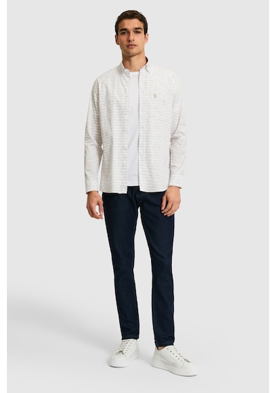 U.s. Polo Assn. Erkek Bej Gömlek Desenli 50324655-vr011